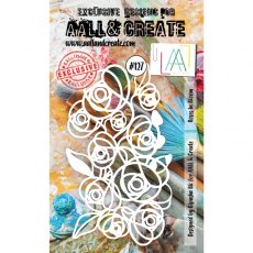 Aall & Create A6 Stencil #127 - Roses in Bloom
