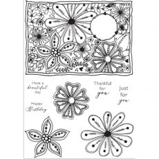 Julie Hickey Designs - Floral Fantasy Stamp Set JH-A5-1003