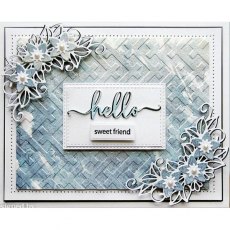 Creative Expressions Twill Weave 5 3/4 in x 7 1/2 in 3D Embossing Folder