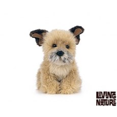 Living Nature 20cm Border Terrier Soft Toy Dog Puppy AN565