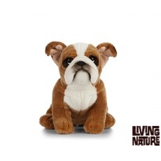 Living Nature 20cm English Bulldog Soft Toy Dog Puppy AN453
