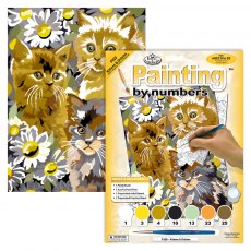 Royal & Langnickel Painting By Numbers Kittens & Daisies A4 Art Kit