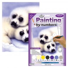 Royal & Langnickel Painting By Numbers Seal & Pup A4 Art Kit