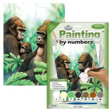 Royal & Langnickel Painting By Numbers Gorillas A4 Art Kit