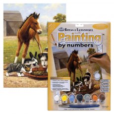 Royal & LangNickel Painting By Numbers Lunch With Friends A4 Art Kit