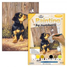 Royal & Langnickel Painting By Numbers Dachshund Puppy A4 Art Kit