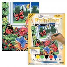 Royal & Langnickel Painting By Numbers Butterflies A4 Art Kit