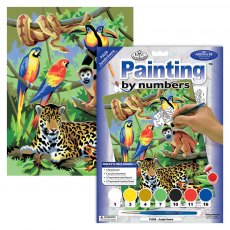 Royal & Langnickel Painting By Numbers Jungle Scene A4 Art Kit