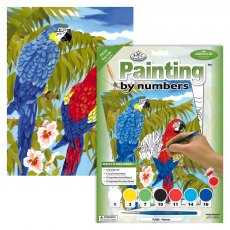 Royal & Langnickel Painting By Numbers Parrots A4 Art Kit