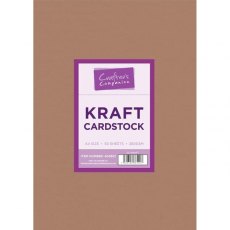Crafter's Companion Brown Kraft Card - Pack of 50