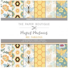 The Paper Boutique Perfect Partners – Bee Fabulous 8×8 Paper Pad