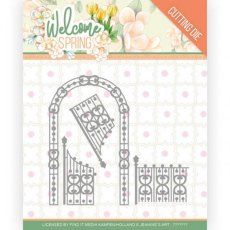 Jeanine's Art – Welcome Spring - Arch and Fence Die