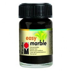 Marabu Easy Marble 15ml Black 073 - 4 For £11.99
