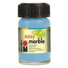 Marabu Easy Marble 15ml Light Blue 090 - 4 For £11.99