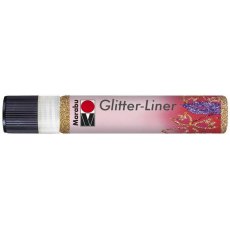 Marabu Glitter Liner 25ml Glitter Red Gold 586 - 4 For £12.49