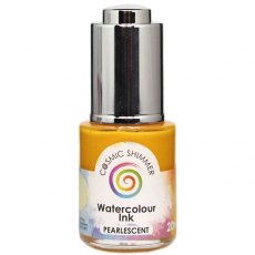 Cosmic Shimmer Pearlescent Watercolour Ink Ray of Sunshine 20ml 4 For £14.99