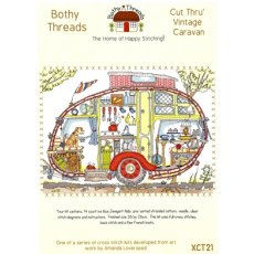 Bothy Threads Cut Thru Vintage Caravan Counted Cross Stitch Kit
