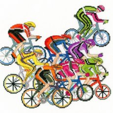 Bothy Threads Cycling Fun Julia Rigby Counted Cross Stitch Kit XRJ40