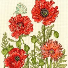 Bothy Threads Poppy Garden Counted Cross Stitch Kit XFY1