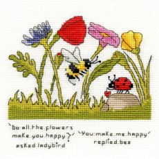 Bothy Threads You Make Me Happy Counted Cross Stitch Kit XETE1