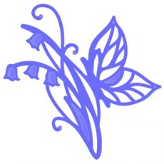 Tonic Studios Rococo Petites Bluebell Butterfly Die Set