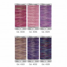 Gutermann Thread Set Variegated Pinks & Purples Cotton No.30 6 x 300m 734022/4