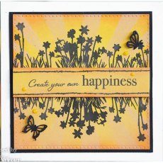 Creative Expressions Designer Boutique Collection Delicate Daffodils A6 Clear Stamp Set