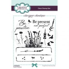 Creative Expressions Designer Boutique Collection Sweet Meadow A6 Clear Stamp Set