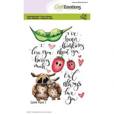 CraftEmotions Clearstamps A6 - Love Puns 1