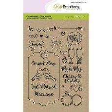 CraftEmotions clearstamps A6 - Wedding