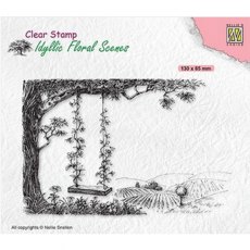 Nellies Choice Clear Stamps "Tree with swing" IFS035