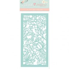 Stamperia Thick Stencil 12x25 cm - Celebration Flowers and Leaves KSTDL47