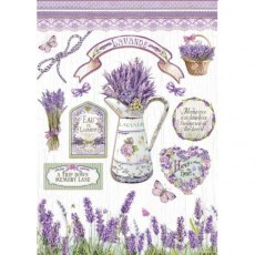 Stamperia A4 Rice Paper Packed - Lavender – 5 for £9.99 DFSA4622
