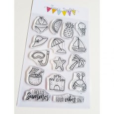 Jane's Doodles Clear Stamp - Summer Icons (JD059)