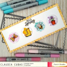 Jane's Doodles Clear Stamp - Spring Icons (JD071)