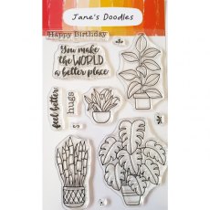 Jane's Doodles Clear Stamp - Plants (JD024)
