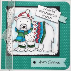 Woodware Clear Magic Singles - Seasonal Bear 6 x 4 Stamp FRS050