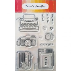 Jane's Doodles Clear Stamp - Old is Gold (JD088)