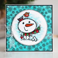 Woodware Clear Singles Little Snowman 4 in x 4 in stamp FRS084