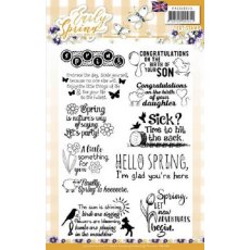 Precious Marieke - Early Spring - Text Stamp Set