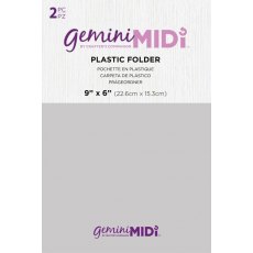 Crafter's Companion Gemini Midi Plastic Folder 2 Pack 9" X 6"
