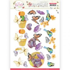 Jeanine's Art - Butterfly Touch 3D Push Outs Set Of 4