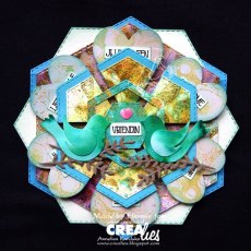 Crea-Nest-Lies XXL Dies No. 114, Hexagons With Double Stitch CLNestXXL114
