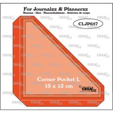 Crealies Dies: Corner Pocket L + 2 x Layer Up CLJP657
