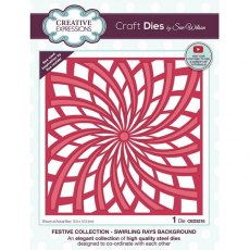 Creative Expressions Sue Wilson Swirling Rays Background Craft Die