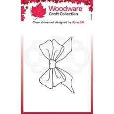 Woodware Clear Singles Mini Big Bow 3.8 in x 2.6 in Stamp