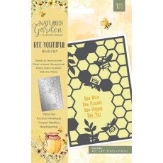 Nature's Garden Bee Youtiful Collection - Metal Die - Sweet as Honeycomb