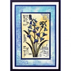 Crafty Individuals 'Counting Bluebells' Red Rubber Stamp CI-572