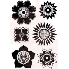 Woodware Stamps Flower Head Selection