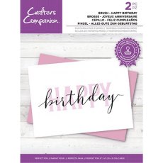 Crafters Companion Brush Lettering Stamp – Happy Birthday